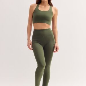 Girlfriend Collective High Waisted Compressive Leggings: Thyme